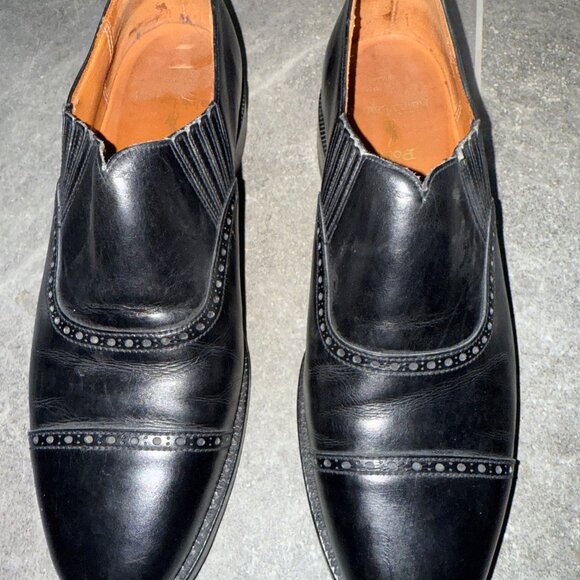 Ralph Lauren Bench Made In  England Mens Churchill Cap  Toe Slip On Shoes 9D - Picture 1 of 8